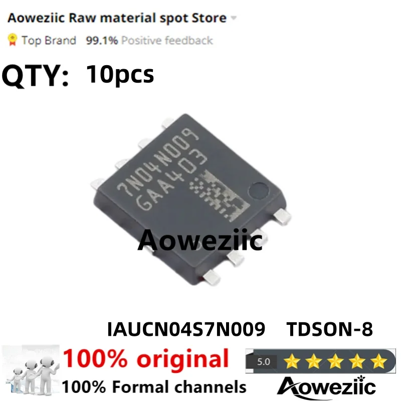 Aoweziic  2025+ 100% New Imported Original  IAUCN04S7N009   7N04N009 TDSON-8 N-channel MOS FET 20V 40V