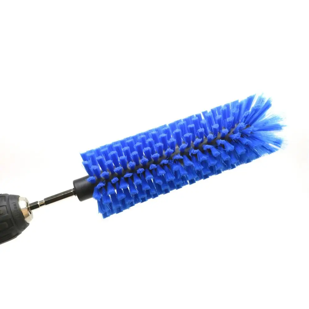 High-Density Bristles Drill Brush Multifunctional No Scratches Tire Cleaning Brush Round Bristle Easy-to-Use Wheel Brush for Car