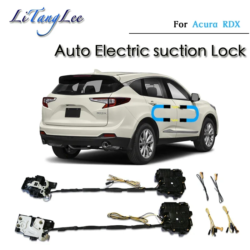 For Acura RDX 2019~2020 Car Soft Close Door Latch Pass Lock Actuator Auto Electric Absorption Suction Silence Closer