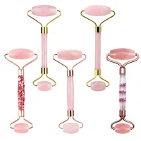 Rodillo de Cuarzo Rosa para Masaje