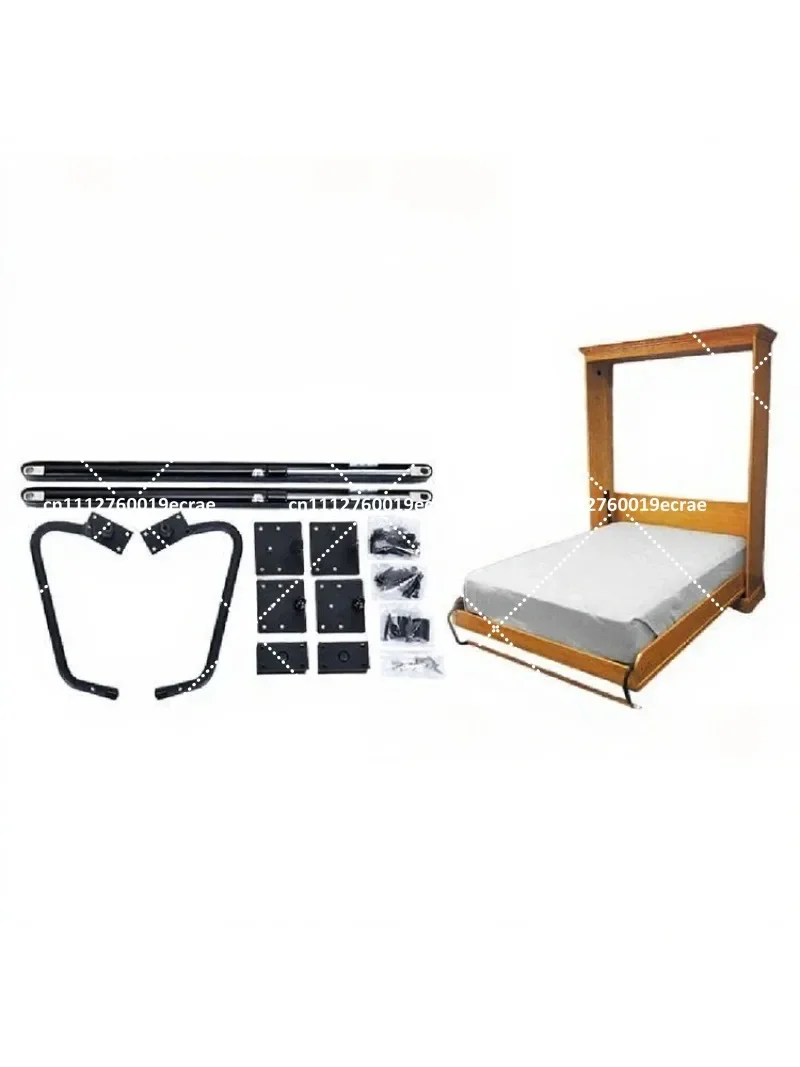 Queen Size Adjustable Murphy Bed Hardware Kit - Folding Wall Bed Mechanism for Modern Bedroom Cabinets