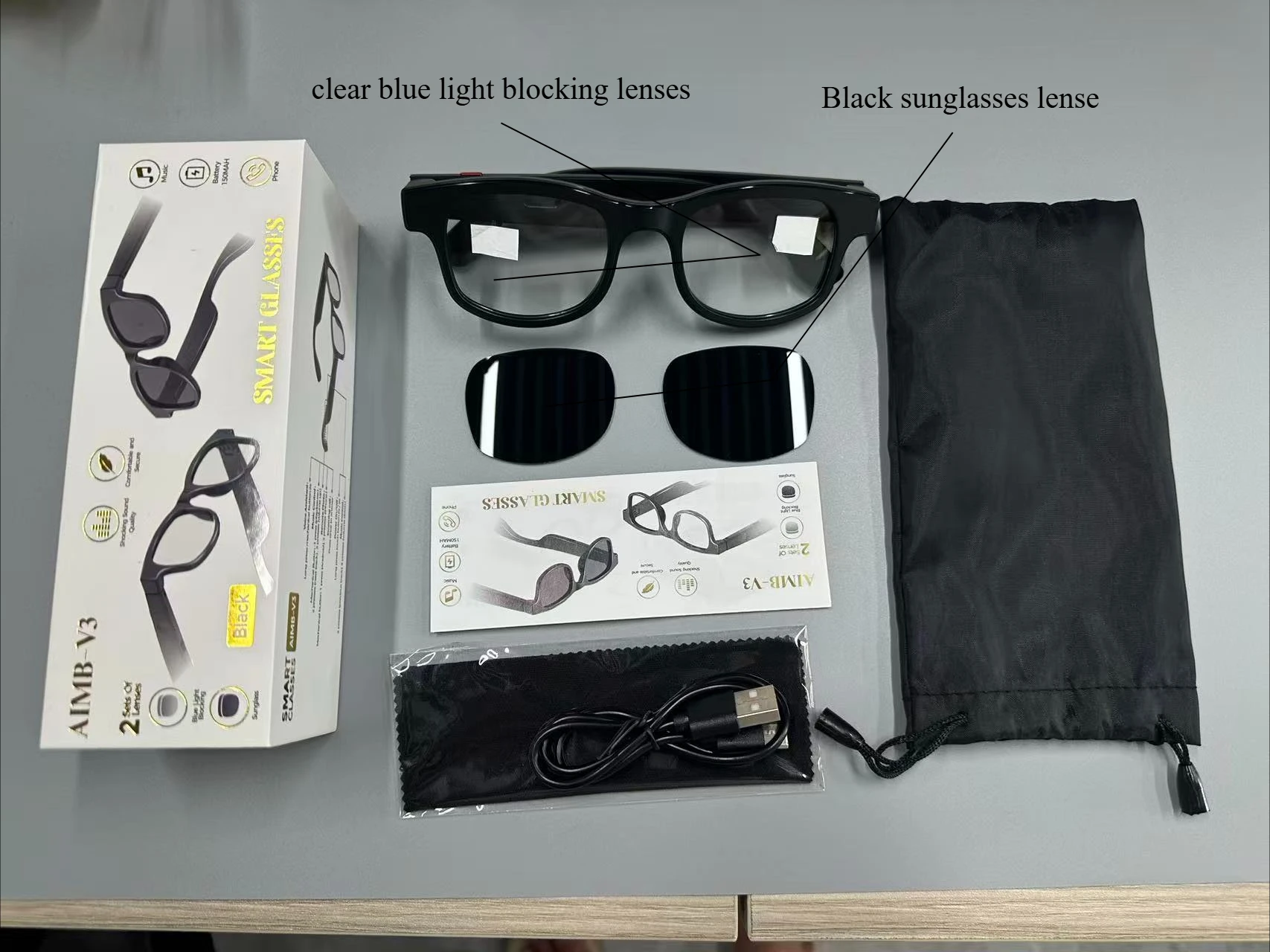 AI Smart Bluetooth Glasses Voi - đánh giá và giá Smart Glasses Ar