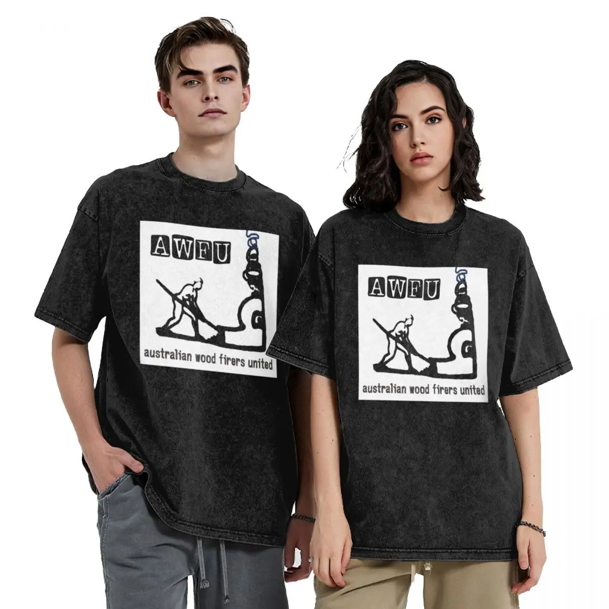 

Australian Wood Firers United - with kiln T-Shirt funny gifts funny meme t-shirts oversized t shirt Short sleeve tee men