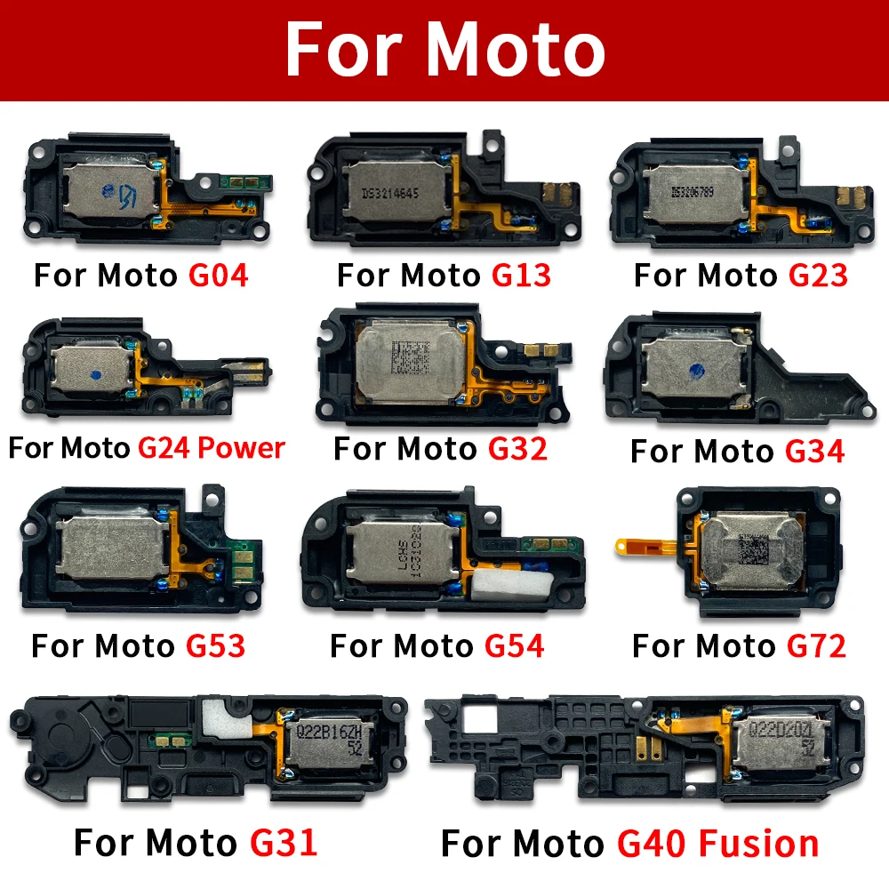 Loud Speaker Ringer For Moto G04 G13 G23 G14 G22 G23 G24 Power G31 G32 G34 G40 Fusion Ringer Buzzer Flex Cable Replacement