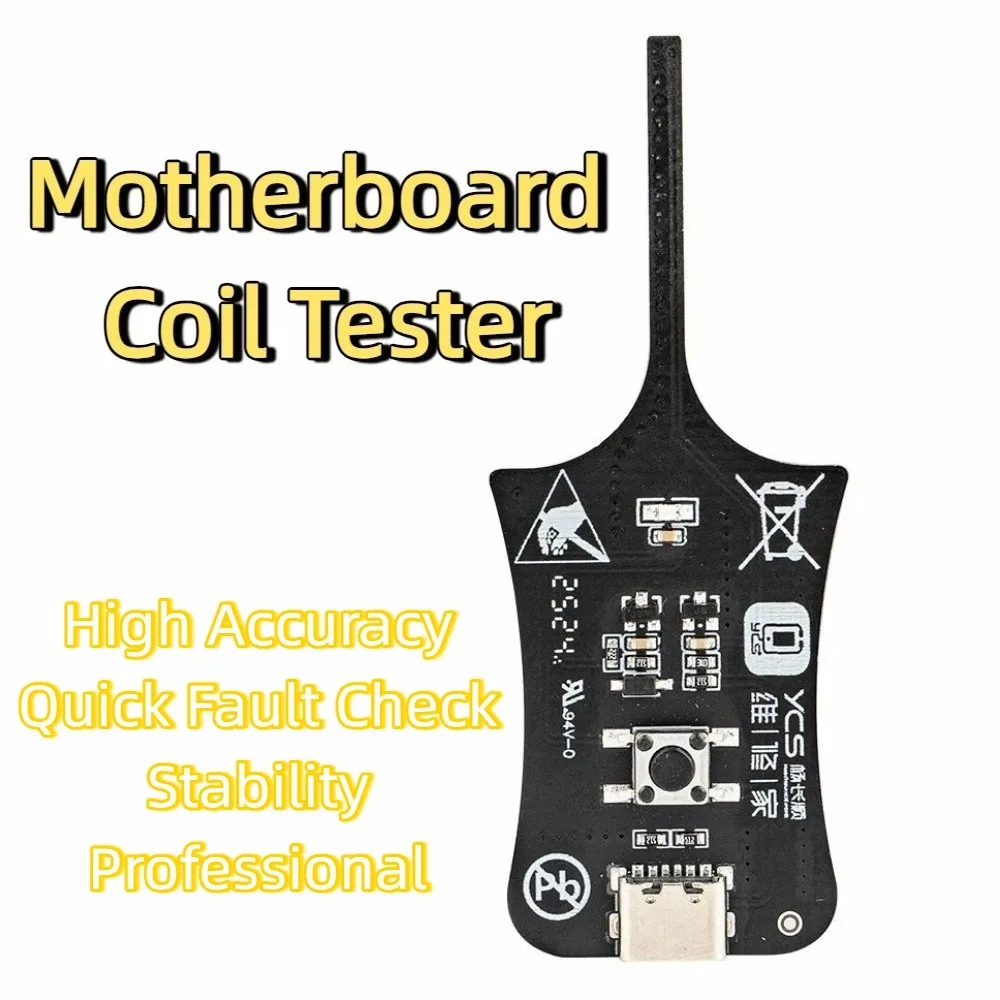 High Accuracy Motherboard Coil Tester Stability Quick Fault Check Electromagnetic Induction Tester Portable Multi-functional