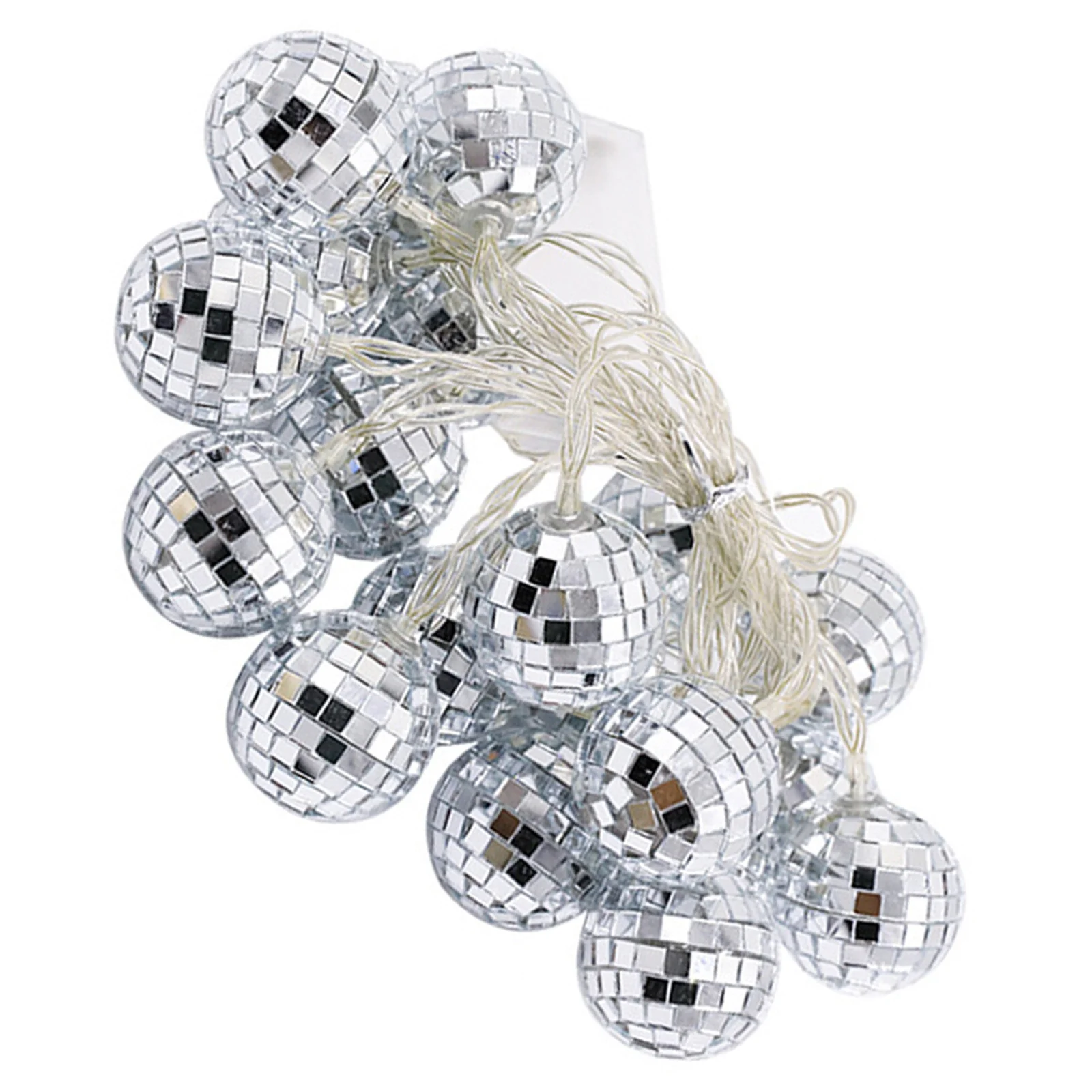 

1Set Mirror Disco Ball String Light LED Decorative Hanging Lights for Party Christmas Tree Wall Window Decoration Indoor Outdoor