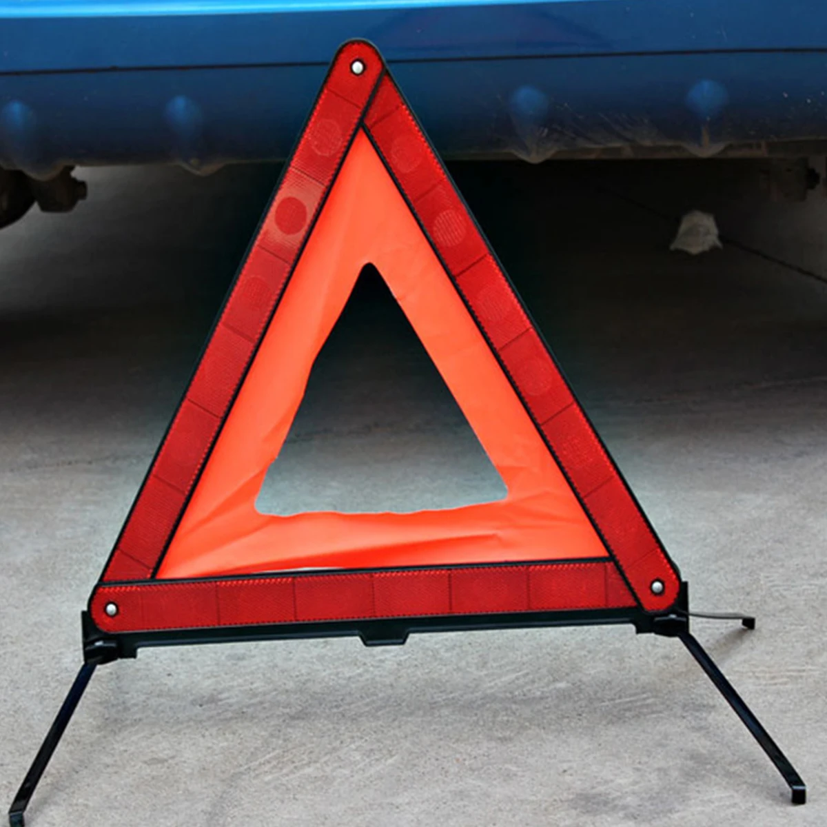 

Foldable Warning Triangle Car Emergency Breakdown Warning Triangle Red Reflective Roadside Hazard Alert Signs for Night Road