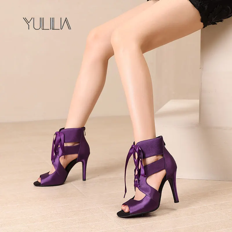 

YULILIA American Style Fashion Sexy Office Nightclub Party Wedding Women's Roman Shoe Jazz Dance High Heel Sandals Pumps Booties