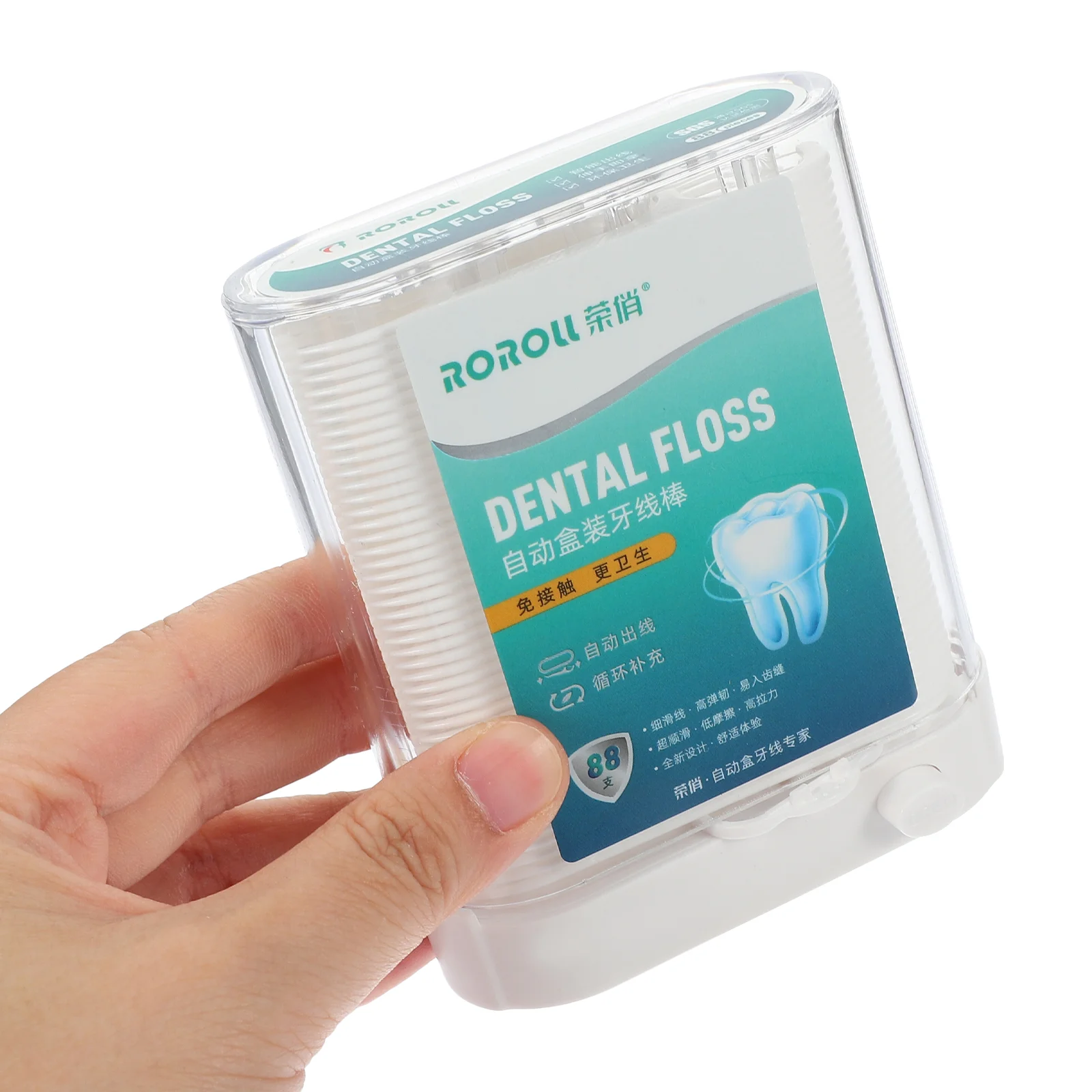 2 caixas automáticas encaixotadas fio dental fornecimento de dente chaves compactas fio dental picaretas vara acessório portátil