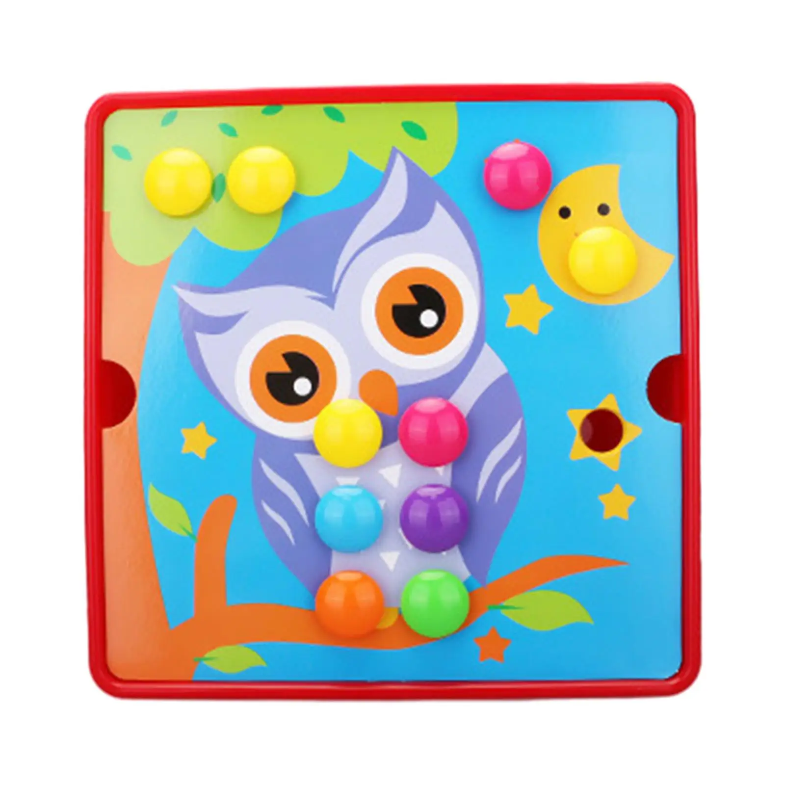 โมเสก Pegboard การเรียนรู้ของเล่นเพื่อการศึกษากิจกรรมหัตถกรรมการจับคู่สี