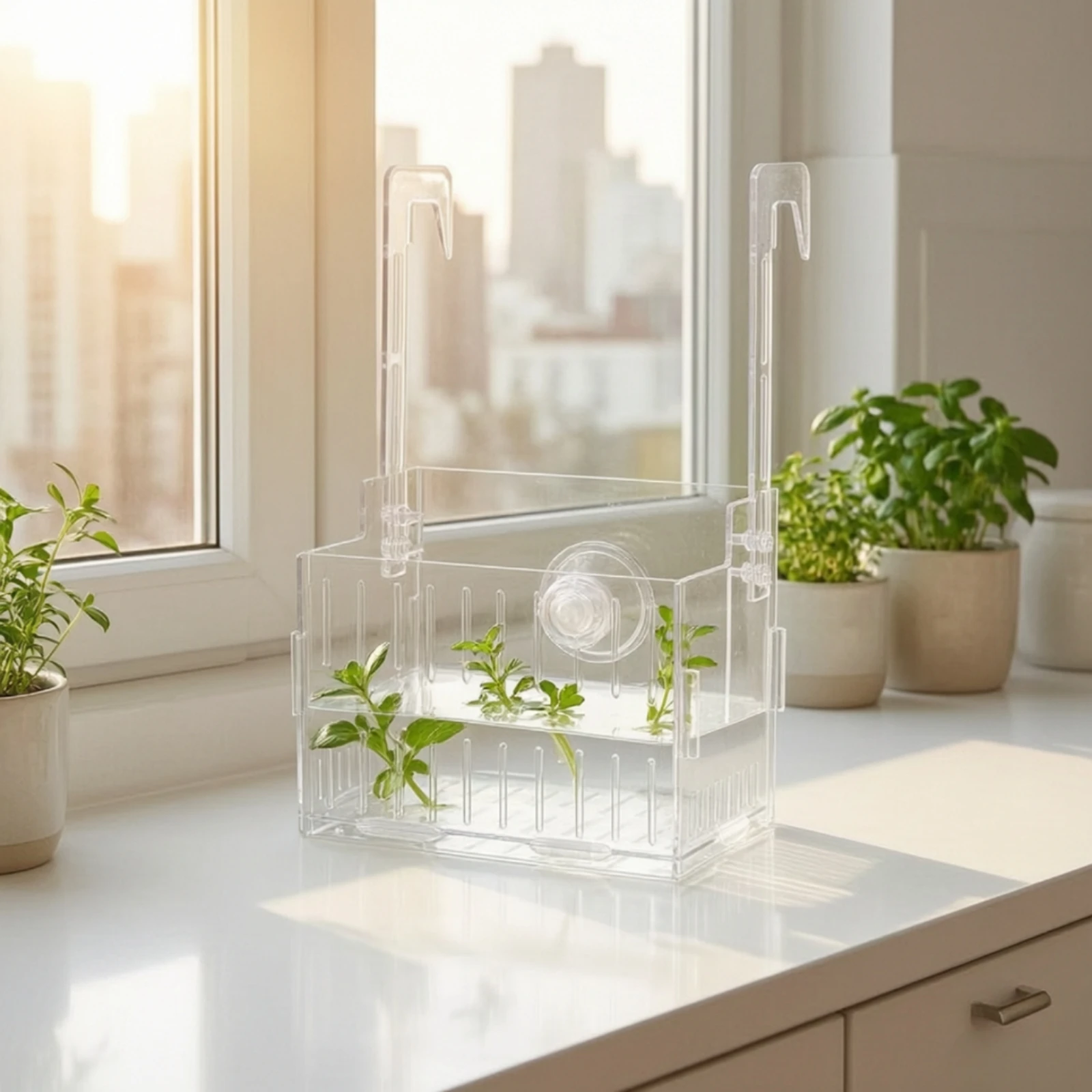 Aquarium Plant - Support de Plantes Acrylique pour Aquarium,