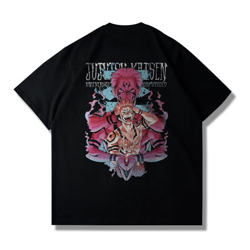 

Bandai Genuine Anime Joint Jujutsu Kaisen Spell Return T-Shirt Loose Cotton Casual Street Men's and Women's Short Sleeves