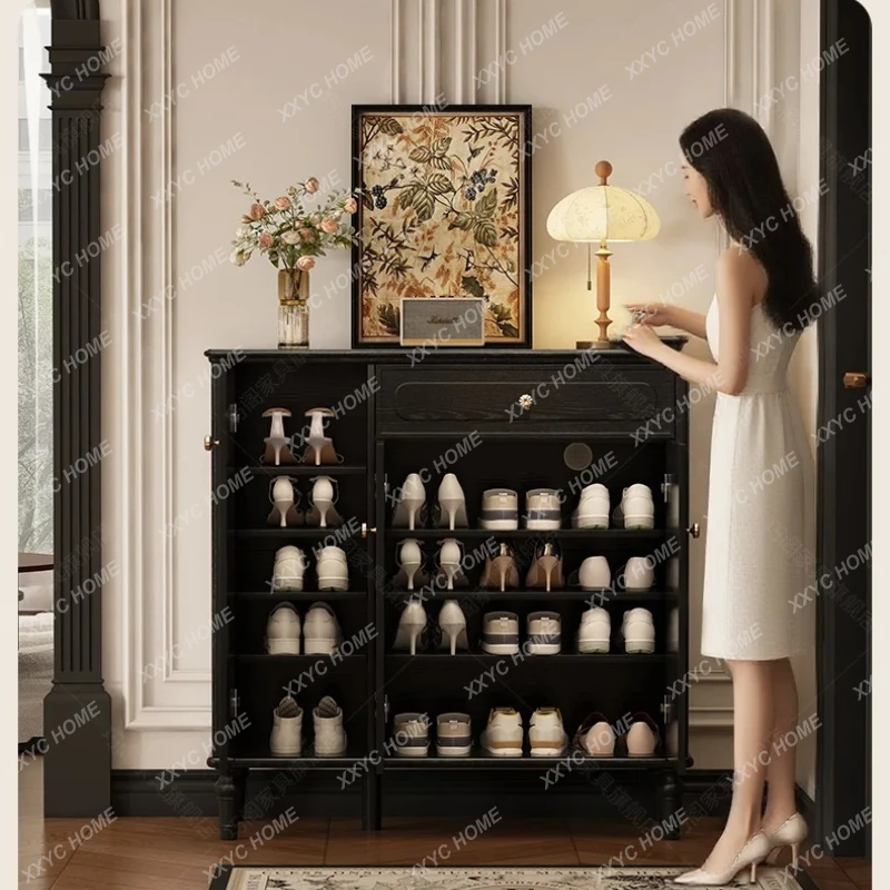 

Ретро-шкаф для обуви из массива дерева, настенный, премиум-класса