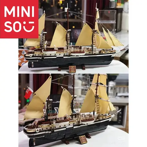 미니소 신제품 10335 인듀어런스 익스플로러 선박 모크 빌딩 블록 DIY 조립 시티 브릭 장난감 어린이 생일 선물