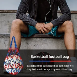 Ball storage bag, net, soccer, volleyball, youth, self -coaching, nylon, bold, football, accessories 8 Main Sales Football Scholarship - №6
