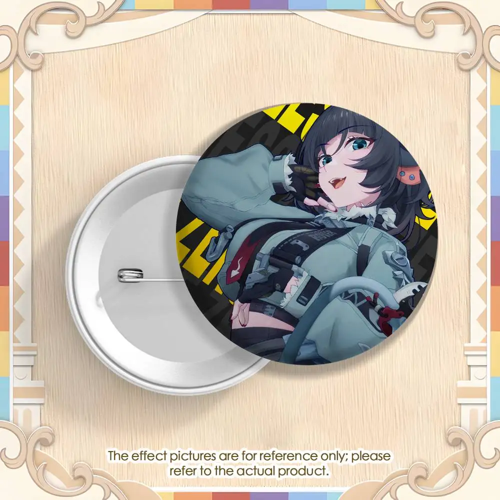 Zenless Zone Game Jane Doe شارات مستديرة رائعة شارة دبابيس دبابيس إبداعية للملابس قبعة ظهره إكسسوارات الهدايا #3