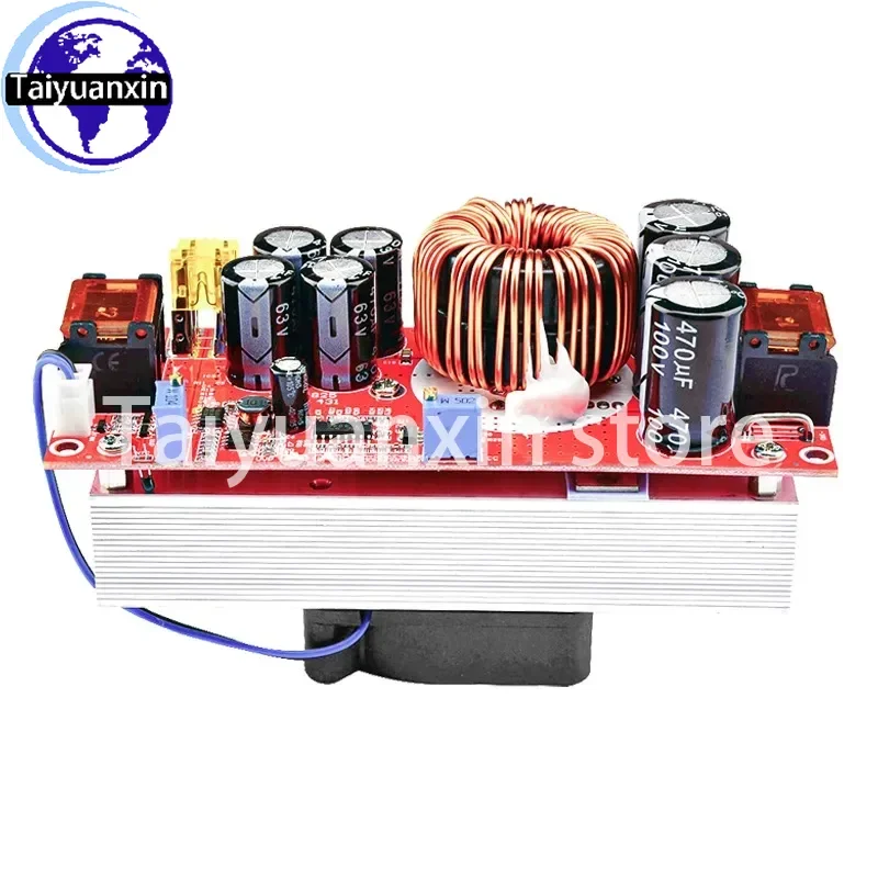1200W/1800W Constant Voltage Constant Current Adjustable Boost Power Module 40A DC-DC Boost Conversion Module High-Power Boost