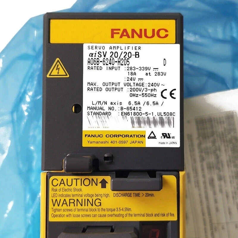 

Сервопривод Fanuc A06B-6240-H205, протестирован, в хорошем состоянии, быстрая доставка