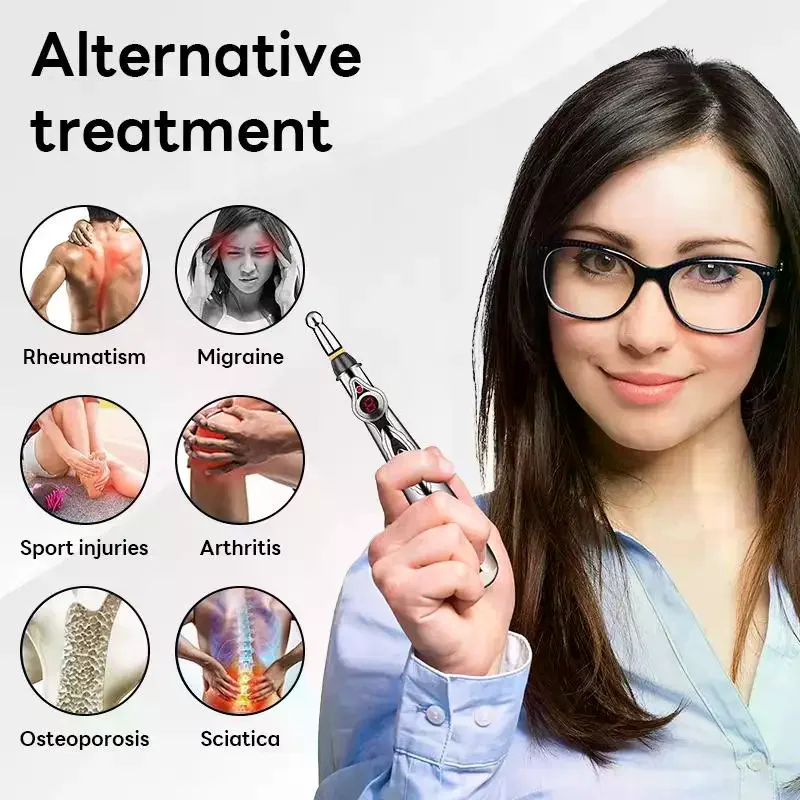 Electronic Acupuncture Massage Pen Acupuncture Point Pen Acupuncture Point Pen Meridian Therapy Pain Relief Energy Massage Tool