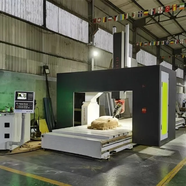 Best Price 4 Axis 5 Axis Atc 1325 1525  Milling Cutting Engraving 5Axis Cnc Router Machine for Wood Stone Metal Foam