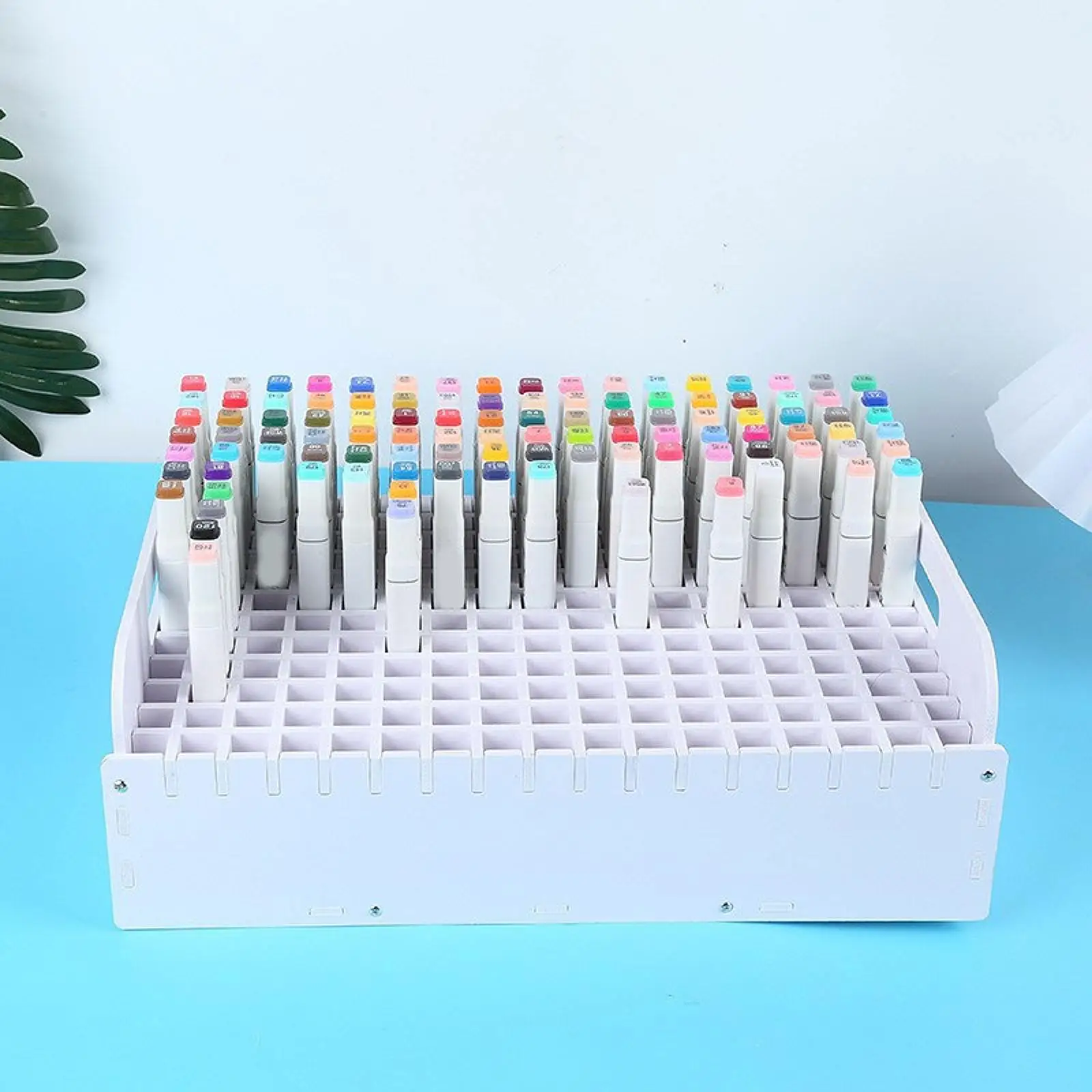 Marker Pen Organizer Holder 204 Slots Adjustable Pencil Holder Classroom