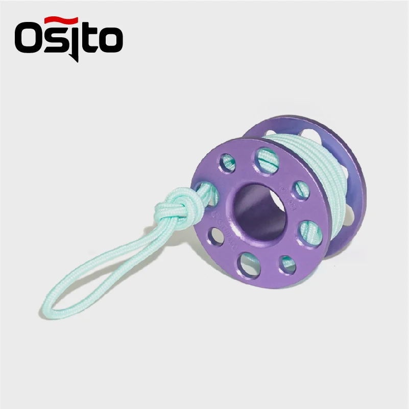 Mini Finger Spool Keychain with Luminous Line for Divers' Gifts-DA002