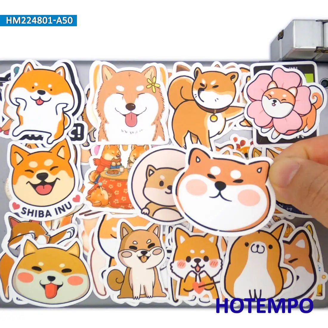 20/30/50PCS Funny Shiba Inu Cartoon Graffiti Cute Dog Animals Stickers for Laptop Phone Notebook Guitar Luggage Bike Car Sticker