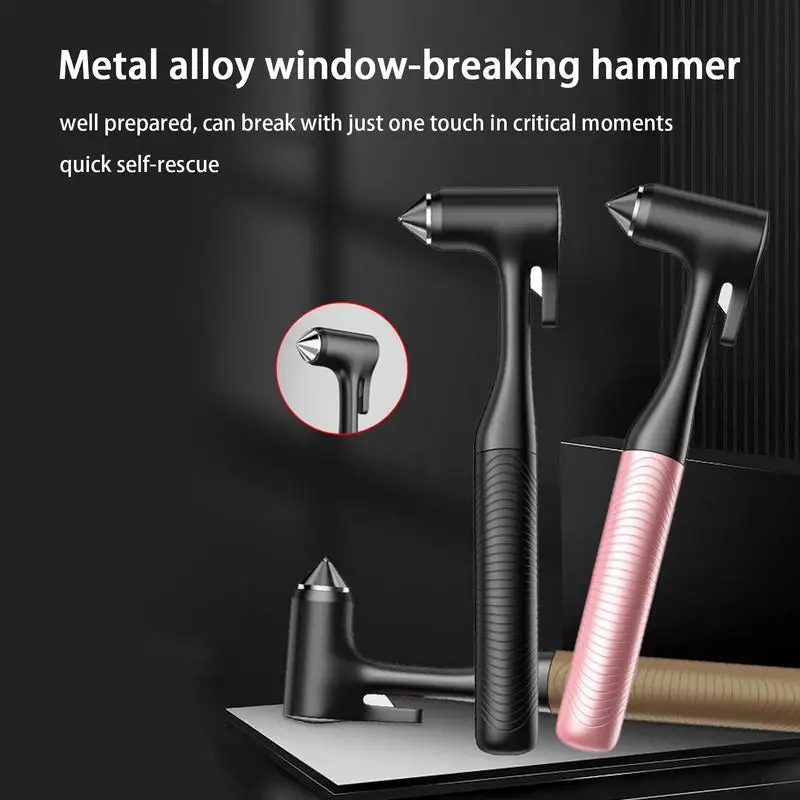 Portable Car Safety Hammer Seat Belt Cutter Multifunctional Car Window Glass Breaker Tool Escape Emergency Hammer For All Cars