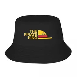 Custom The Pirate King Beach Bucket Hat Women Men Unisex Luffy Anime Summer Fisherman's Hat