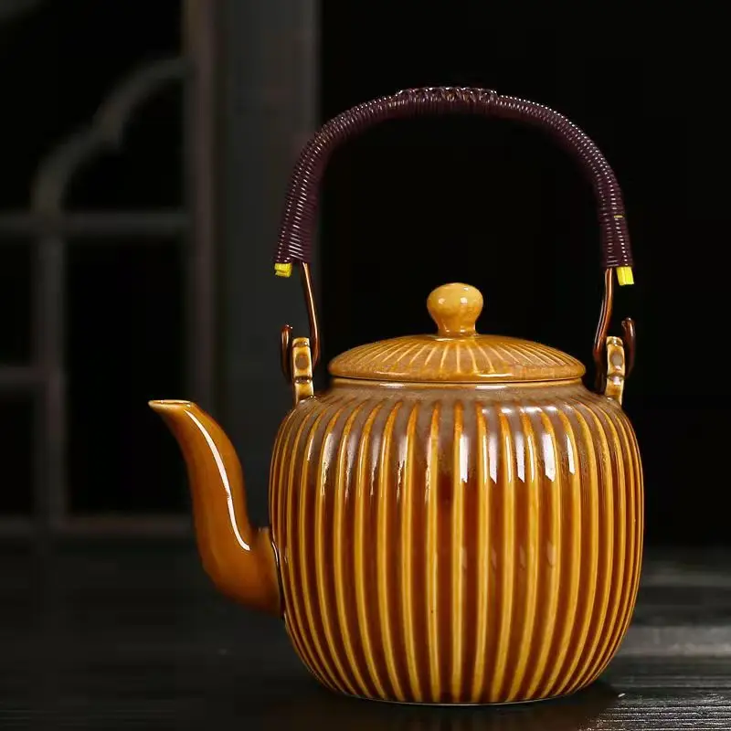 Puer Tea Pots 800ml Exquisite Chinese Ceramic Teapot Pot for Tea Cup Set Gaiwan Samovar Teapots Water Kettle Teeware Teware Mug