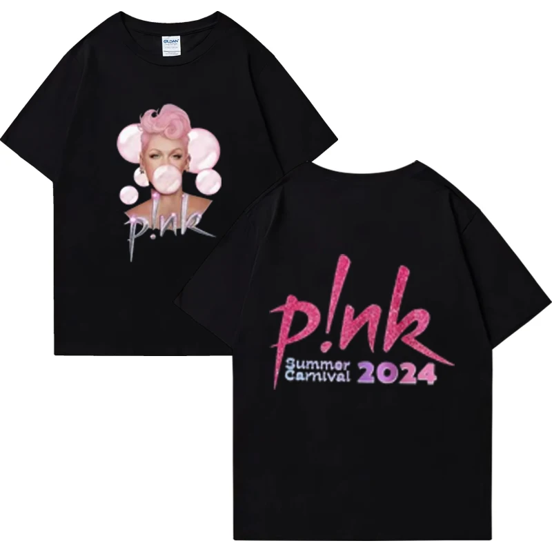 

P!nk Pink Singer Summer Carnival 2024 TourShirt,Pink Fan Lovers Fashion Unisex short sleeve t-shirts Man women ' s Casual Tops