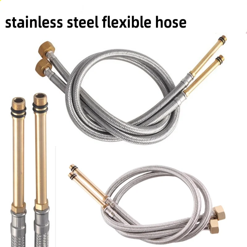 الفولاذ المقاوم للصدأ النايلون مضفر أنبوب الأنابيب خرطوم سيليكون السباكة Ther Moresistant الحنفية الأنابيب حوض صنبور القناة المطبخ الحمام