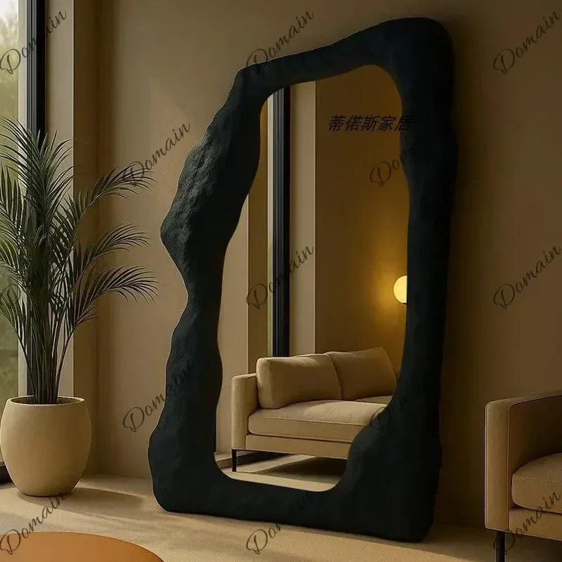 BBv French Floor Mirror Artistic Modeling Custom Full Body Mirror Irregular Decorative Mirror