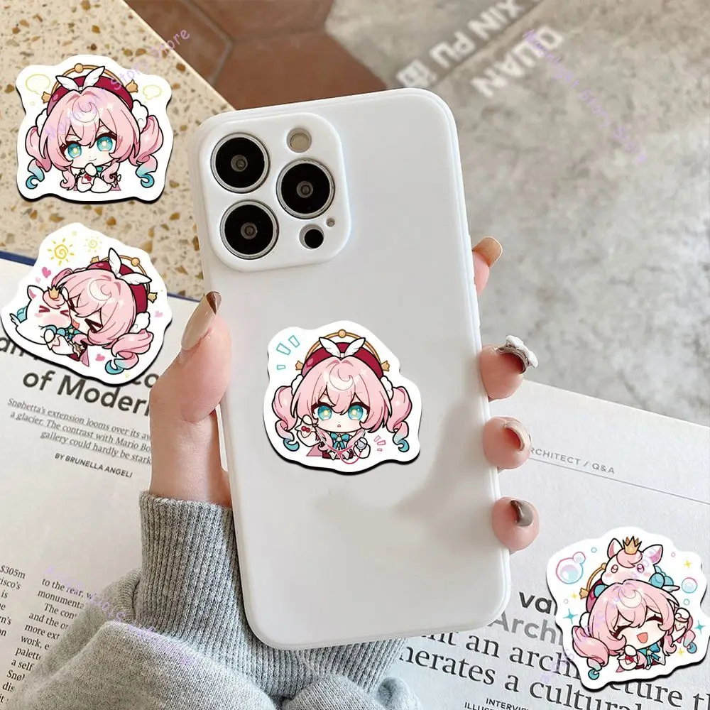 Honkai Star Rail Game Periphery Sticker Cute Chibi Style Dan Heng Herta Pela Bronya Emoji Stickers Notebook Cover Sticker image 2