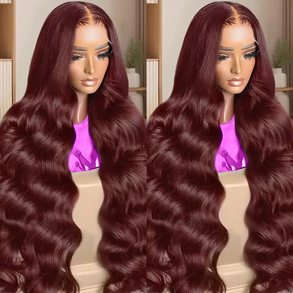 

40Inch Glueless Wigs Reddish Brown 13x6 13x4 Lace Front Human Hair Wig Brazilian 7x5 Human Hair Wig For Women Preplucked Pre Cut