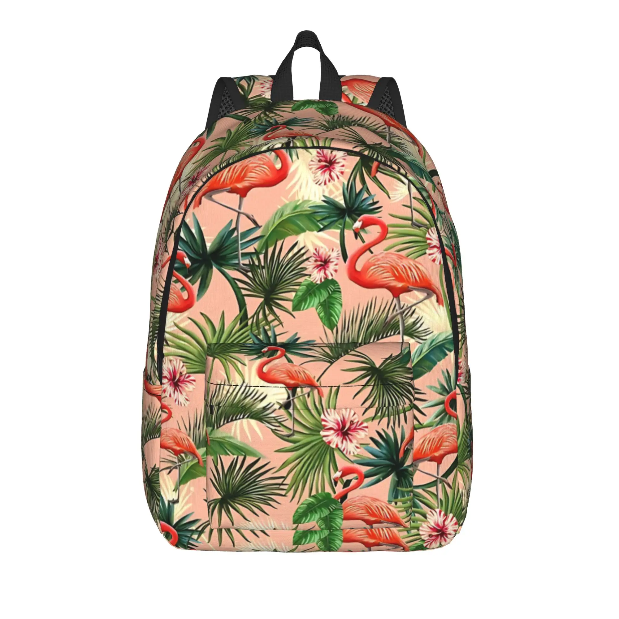 Back to school season tropical bird Schoolbag Flamingo Office Workers Classic Backpack