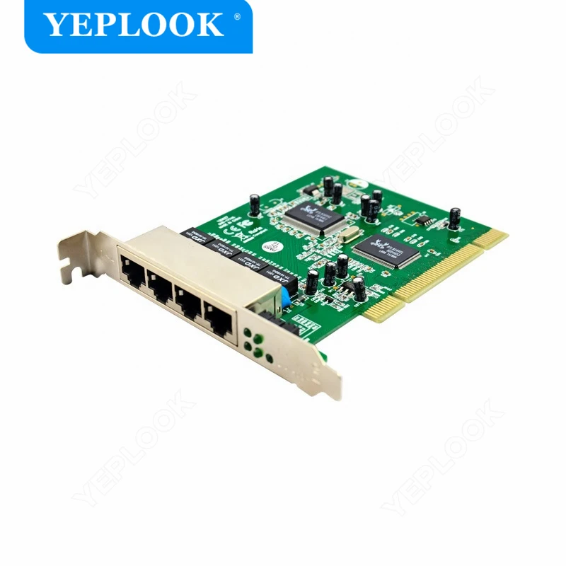 Originele Pci Naar 4 Poort Rj45 Snelle Ethernet Switch Board Kaart 10Mbps/100Mbps Chipset Realtek Rtl8100cl