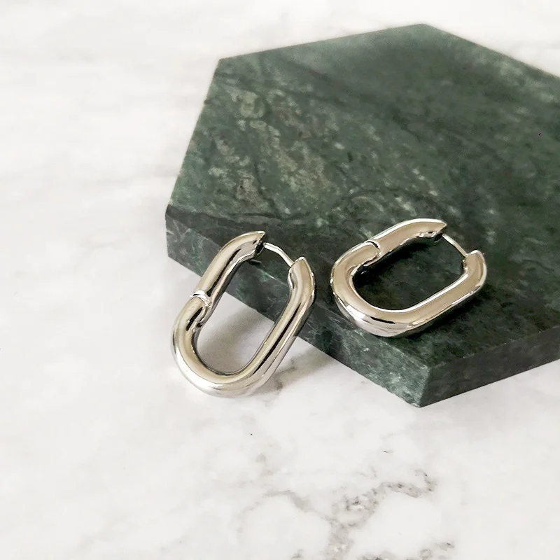 Prevent Allergy Authentic 925 Sterling Silver Earrings Women Trendy Jewelry Vintage Minimalist Party Accessories Wedding Gift