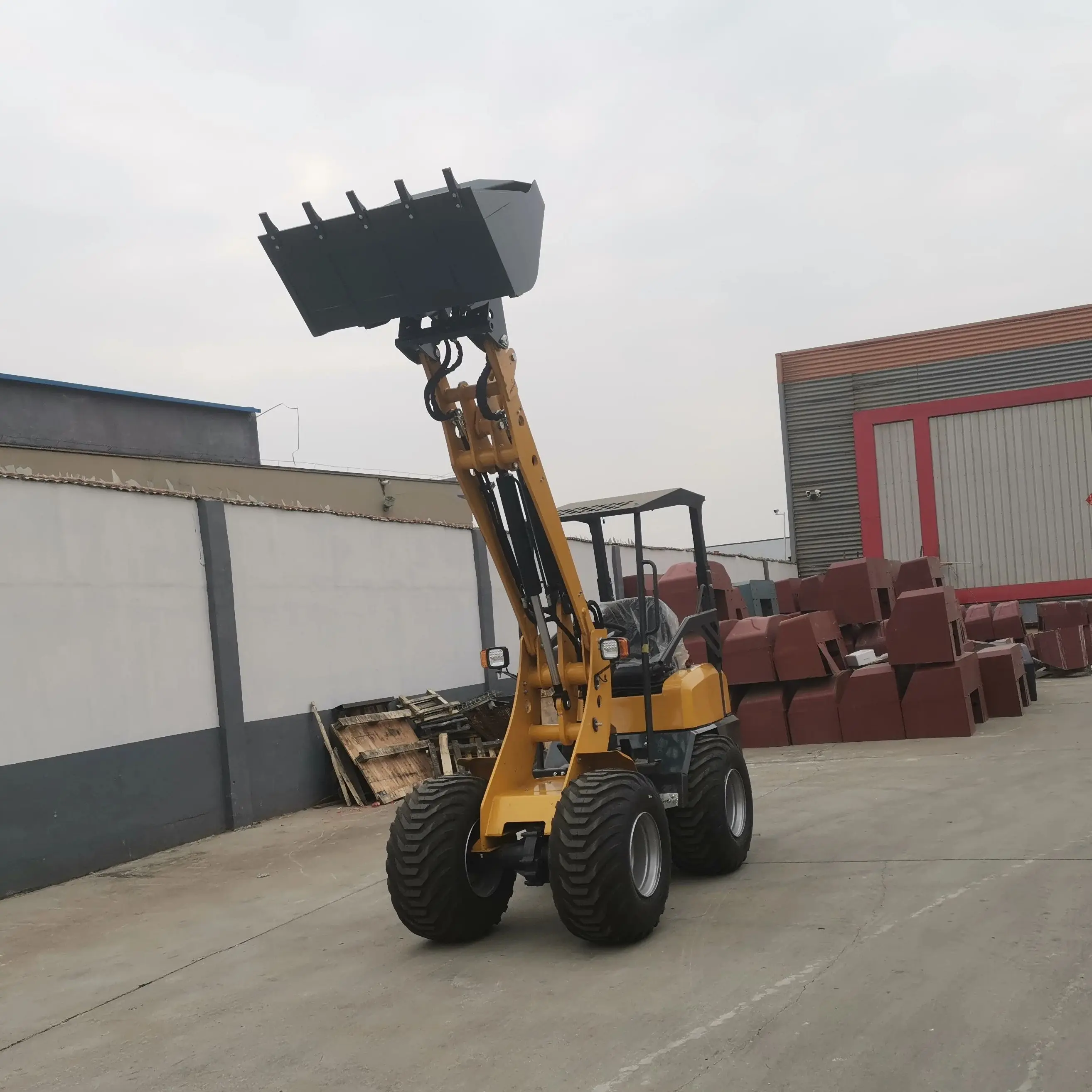 

5 EPA diesel mini loader new conditions telescopic wheel loader 2 tons 2.5 tons telescopic arm loader