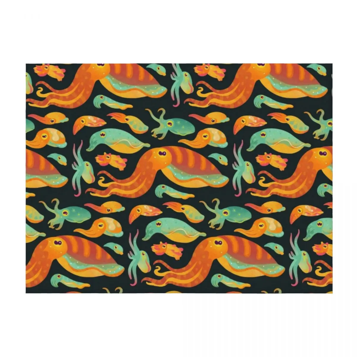 

Cuttlefish - dark Throw Blanket Decorative Sofas Tourist christmas gifts Thermals For Travel Blankets