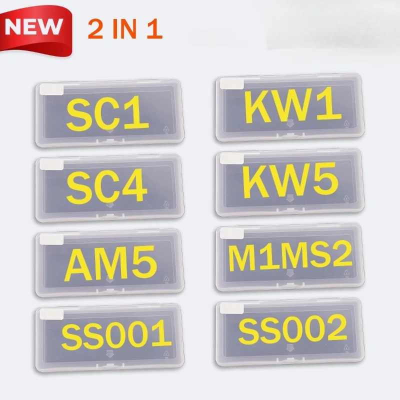 

1PCS Repair Tools Locksmith Tools 2 in 1 AM5 KW1 KW5 SC1 SC4 SS001 SS002 Lock Key Precision Hook and Set Maintenance Master Key