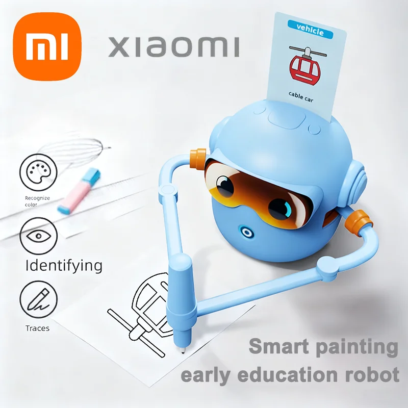 Xiaomi الذكية التحكم عن بعد روبوت Voicebots الرسم للأطفال صوت آلة الرسم التعليمية التفاعلية روبوت اللوحة السحرية
