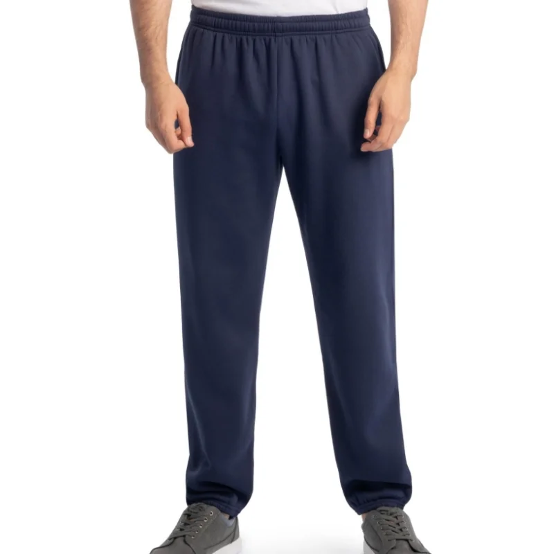 

High Quality Men Elastic Bottom Sweatpants with Pockets 50% Cotton 50% Polyester Relaxed Fit Moisture Wicking Breathable Pant