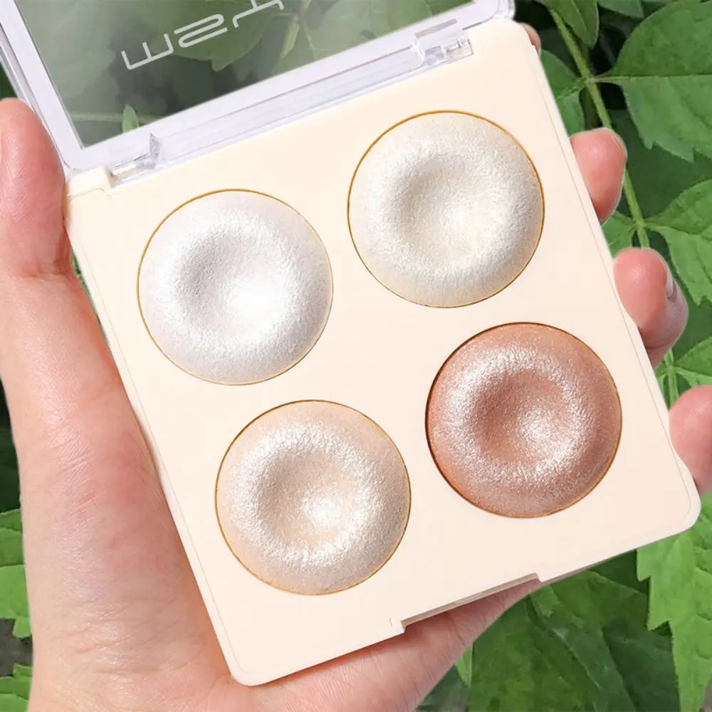 Exquisite Makeup Highlight Cosmetics Glitter Shading Powder Shimmer Blusher Palette Girl