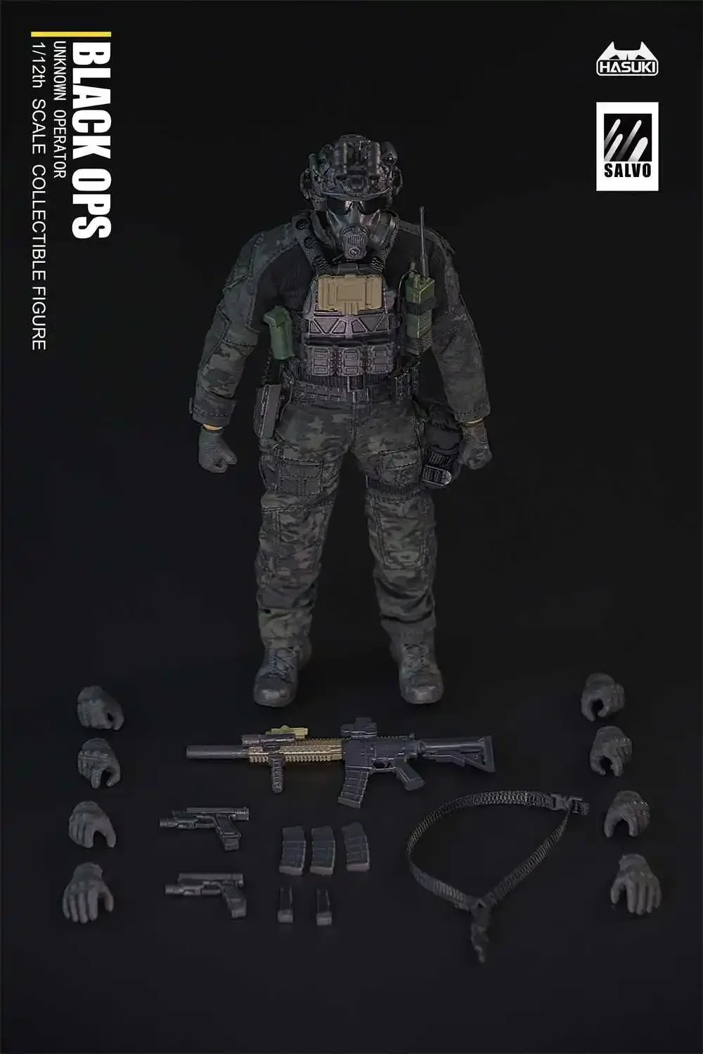 HASUpastel-Figurine d'action homme soldat Black Ops, soldat militaire classique, loisirs, ornements décoratifs, jouet, en stock, 1/12 6IN