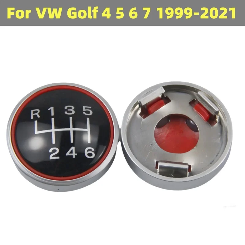 For Volkswagen VW Golf 3 4 5 6 7 MK3 MK4 MK5 M,K6 MK7 Gear Shift Knob Speed Number Cap Lever Stick Pen Top Emblem Badge