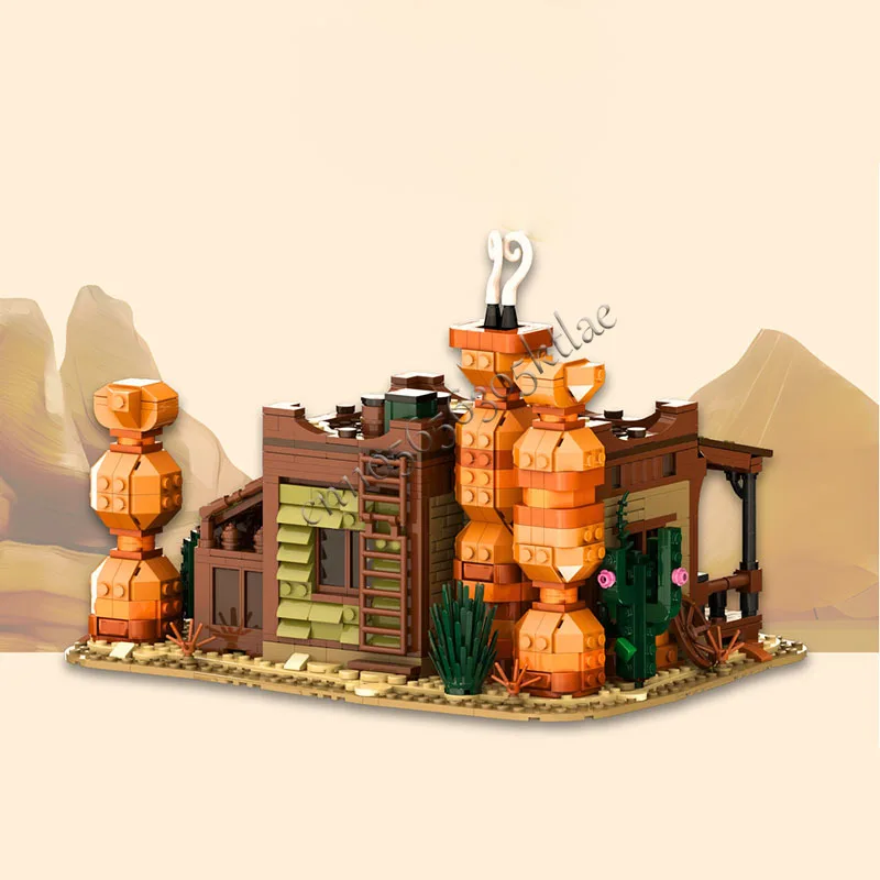 1604 قطعة مخصصة MOC مزرعة القرون الوسطى سلسلة ريد روك مزرعة نموذج بناء كتل ذاتية الصنع الطوب التجمع لغز لعبة هدايا العيد