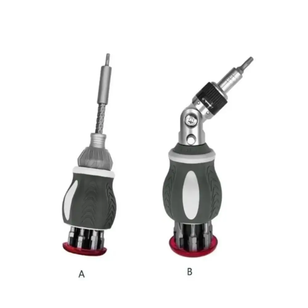 

180 Degree Rotating Multi-Angle Screwdriver Adjustable Precision Tools Ratchet Screwdriver Set 8-in-1 Screwdriver
