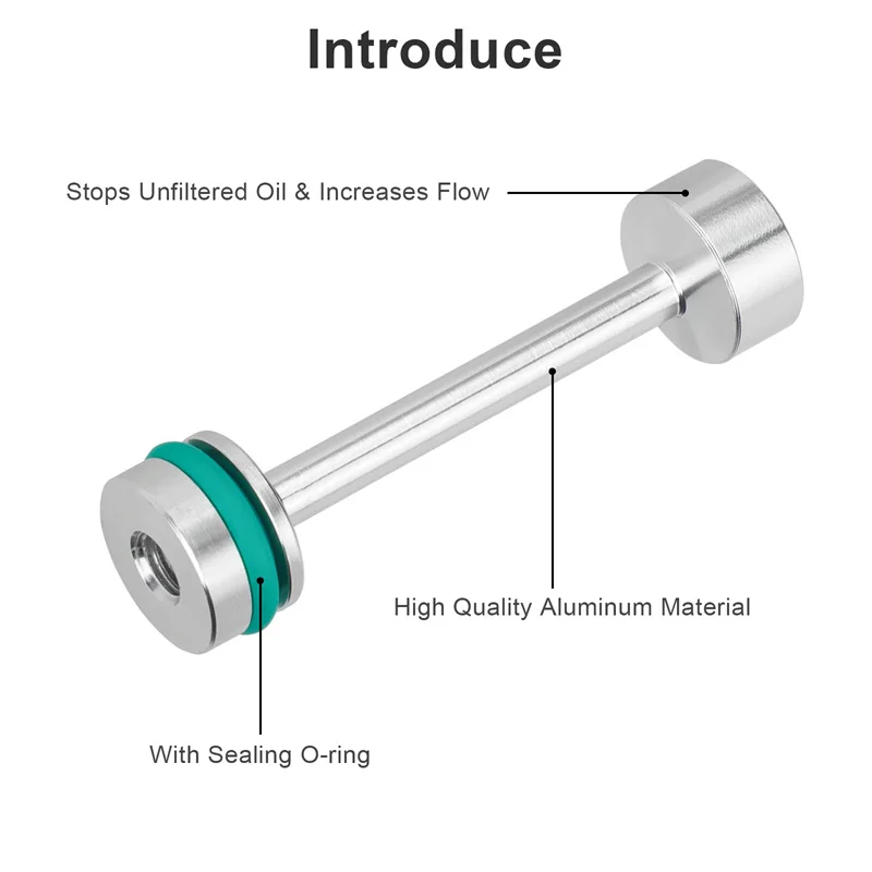 سدادات الحديد لمحول زيت الألومنيوم Gen 3/4 LS - متوافقة مع 4.8L 5.3L 6.0L 6.2L LS1 LS2 LS3 LS6 LQ4 LQ9