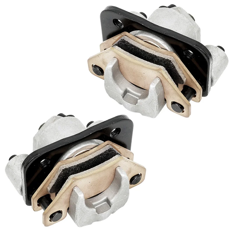 

High Quality 2 PCS Front & Rear Brake Caliper W/Pads Silver Metal For Atv Arctic Cat Alterra 250 300 350 400 450 500 550 650 700